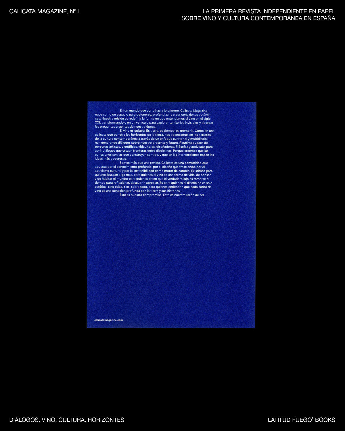 Calicata Magazine. Número 1.