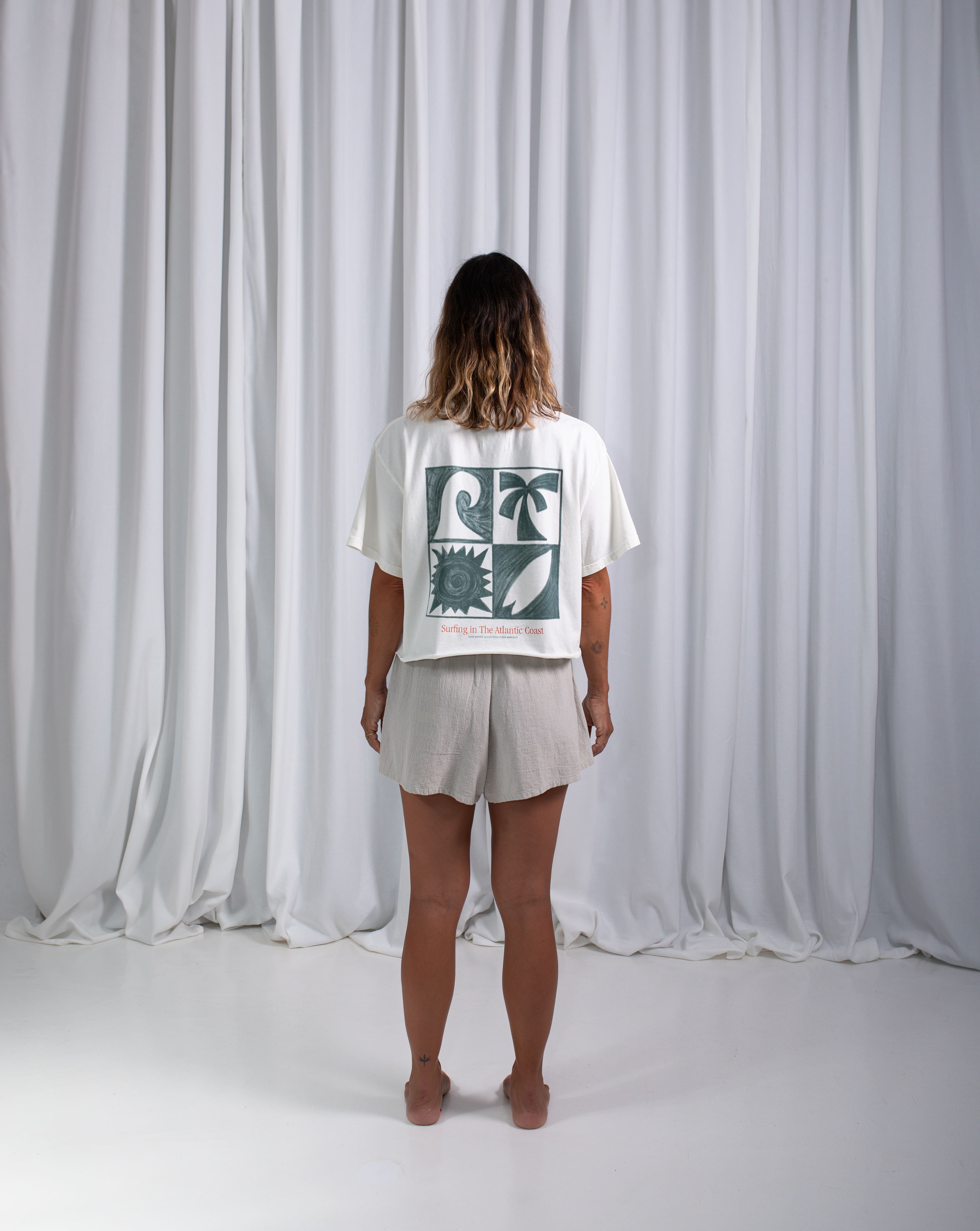 AC Essentials Crop T-Shirt · Ecru
