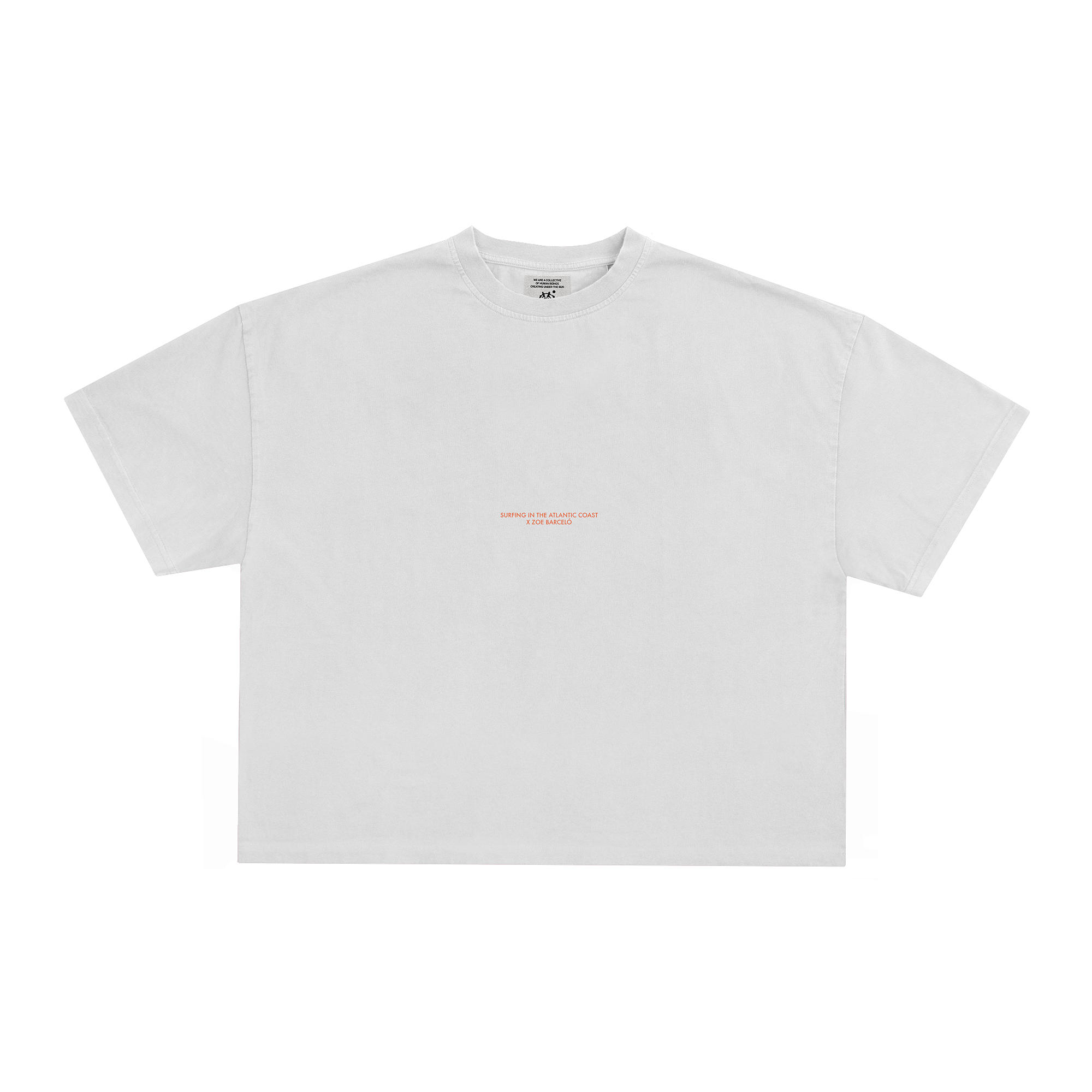 AC Les Longboards Crop T-shirt · Ecru