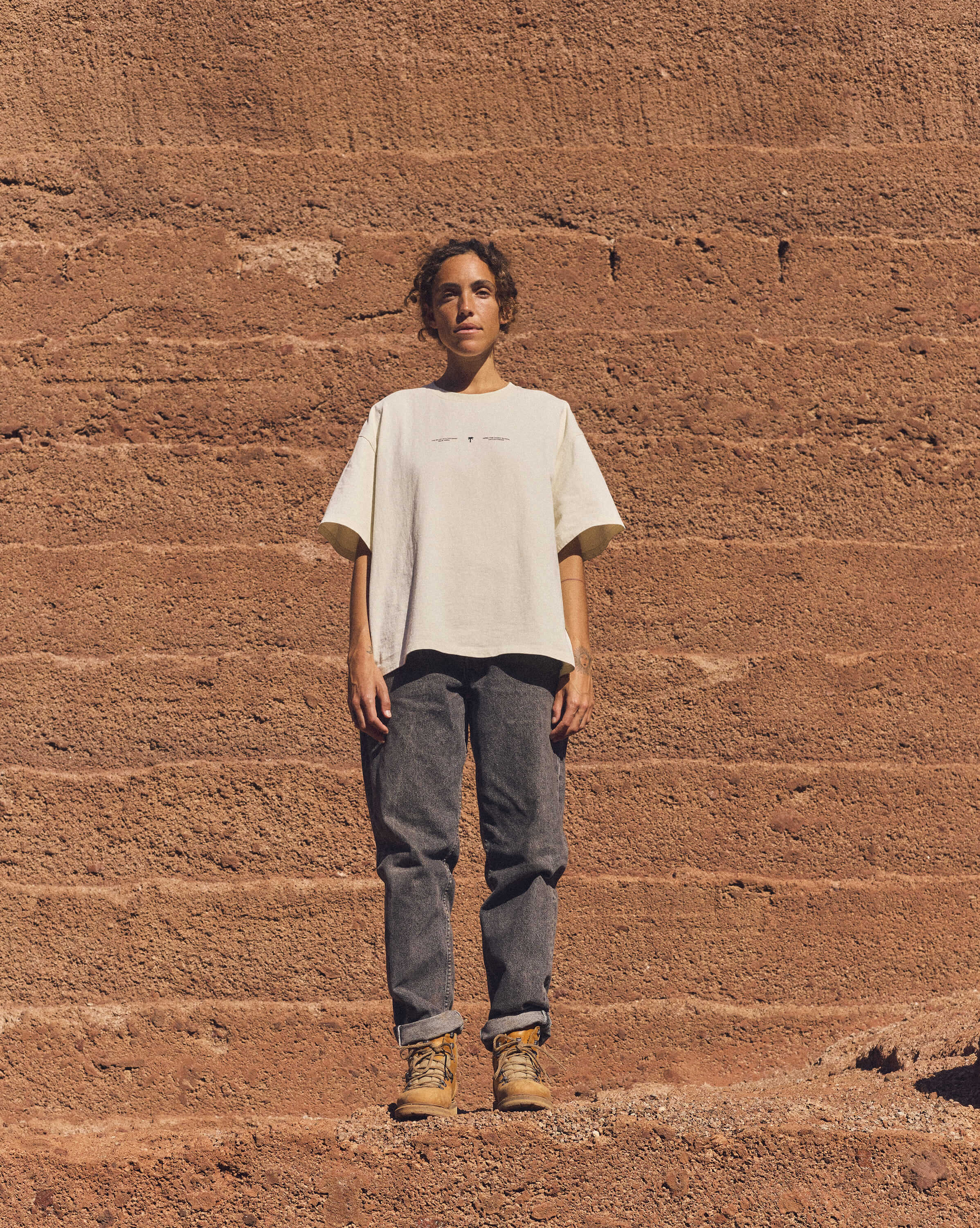 FN Palmera Mid T-Shirt · Ecru