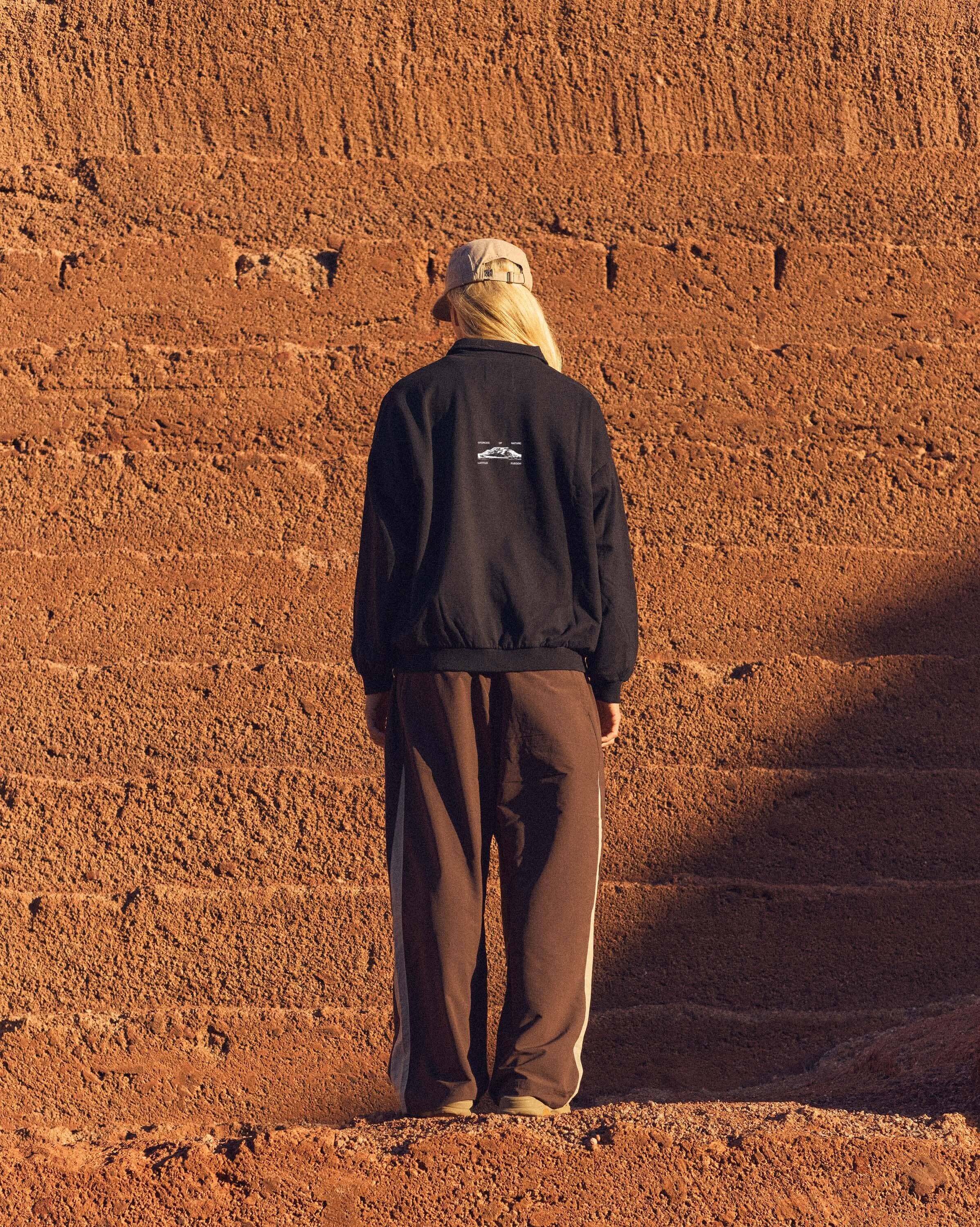 FN Polo Fleece Sweater · Black Brown