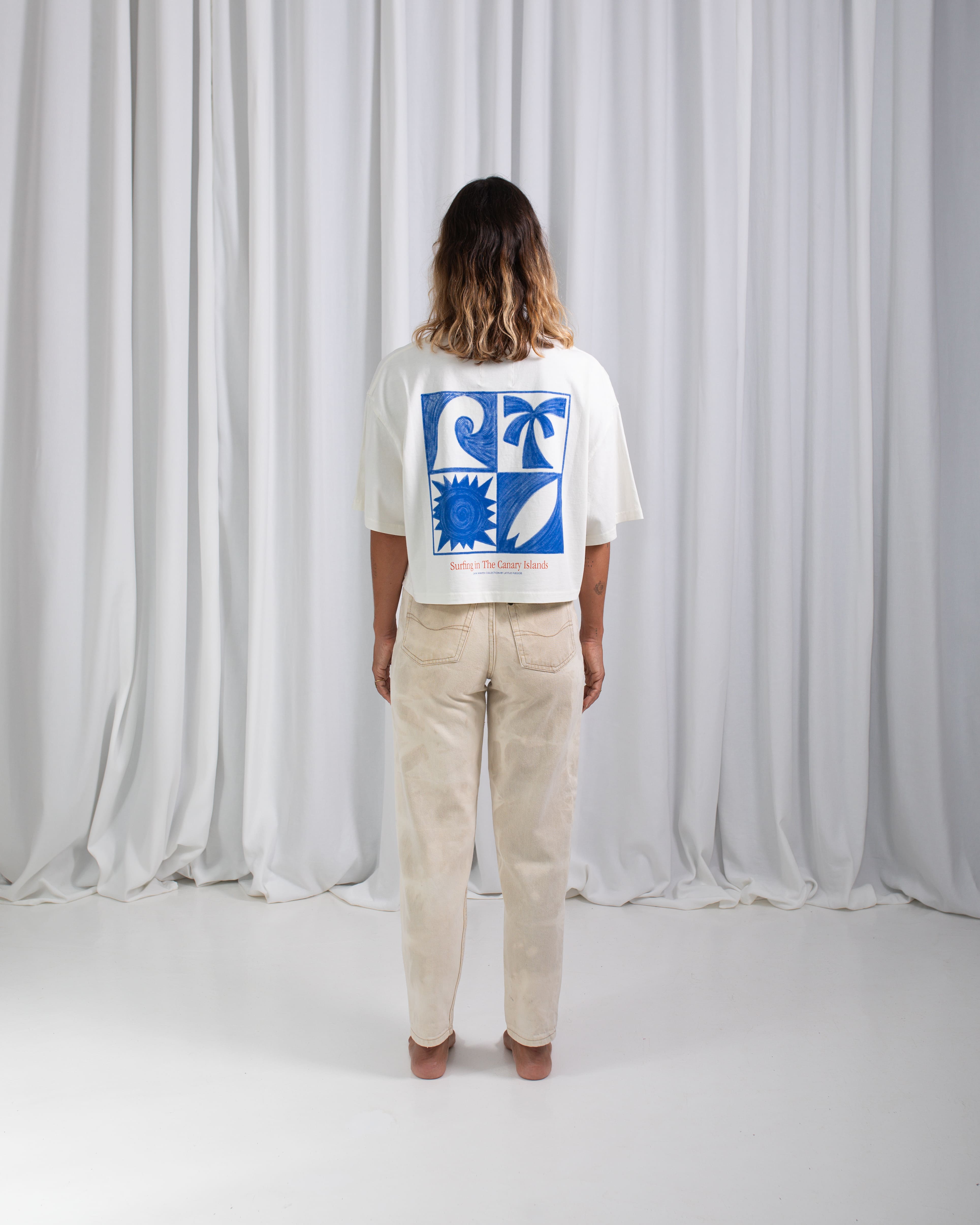 LW Essentials Crop Tshirt · Ecru