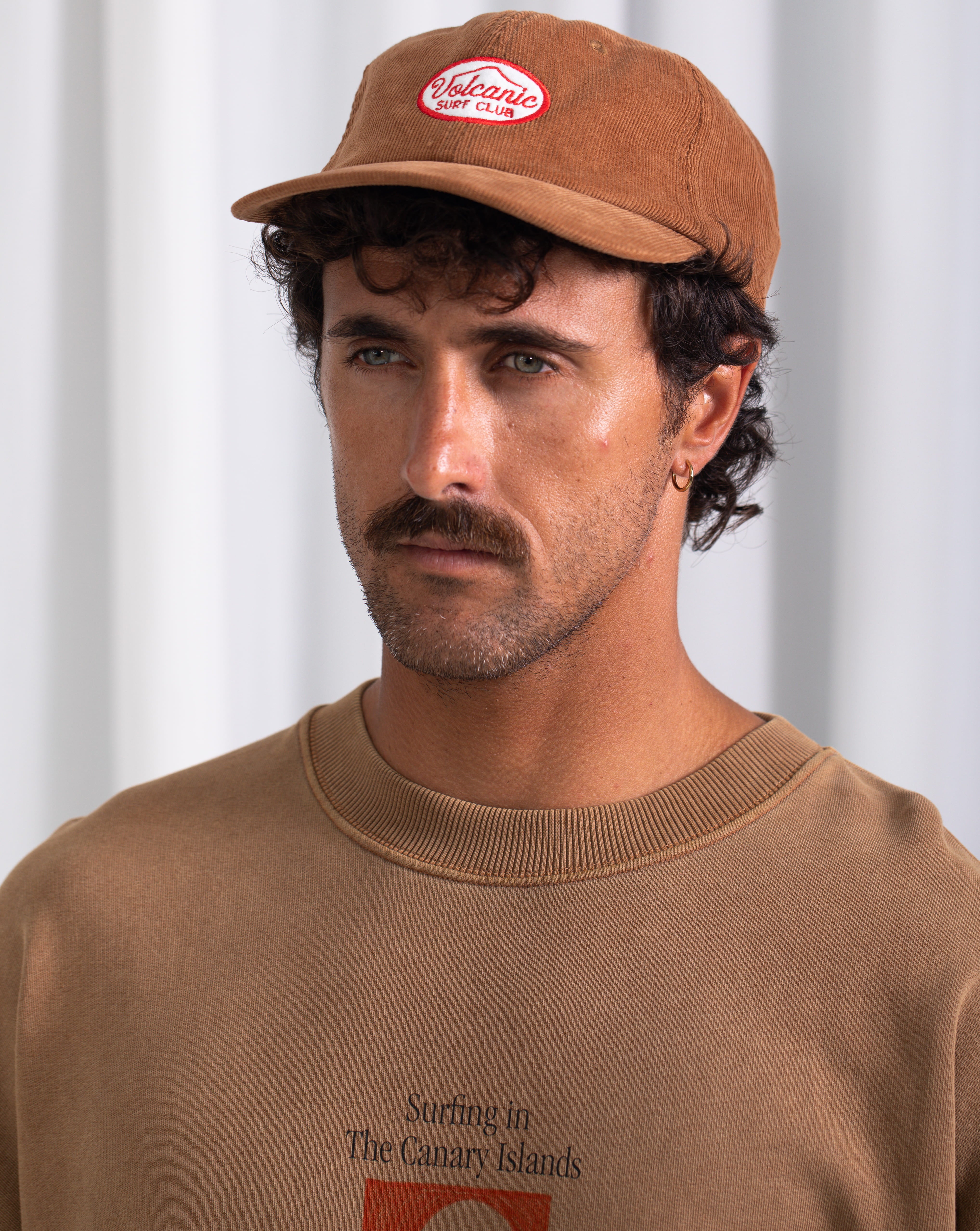 LW Volcanic Surf Club Patch Cap · Camel