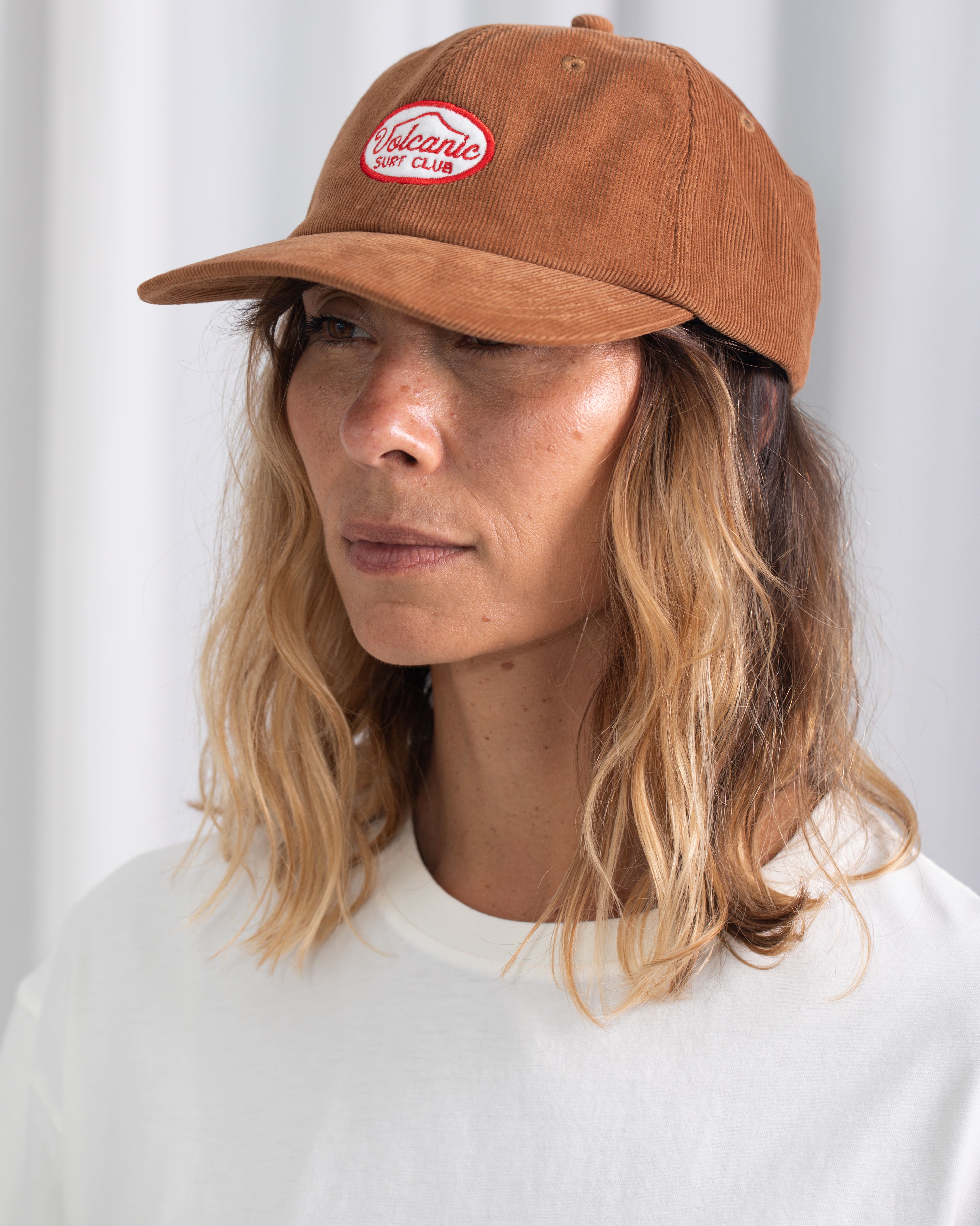 LW Volcanic Surf Club Patch Cap · Camel