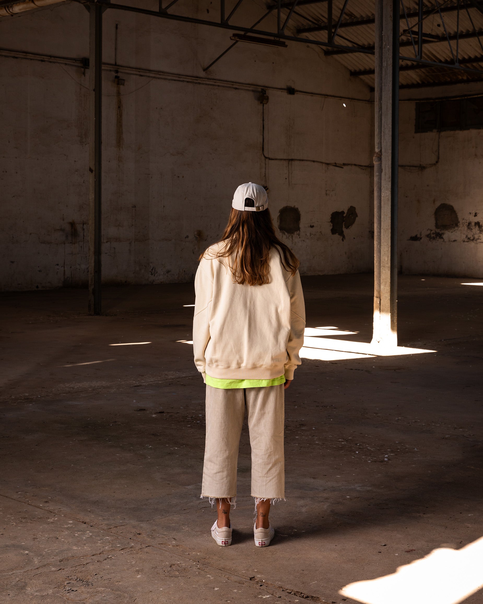 WS Vintage Zip Sweater · Beige