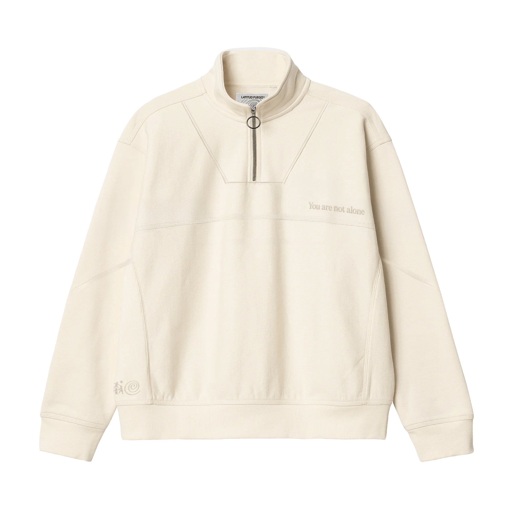 WS Vintage Zip Sweater · Beige