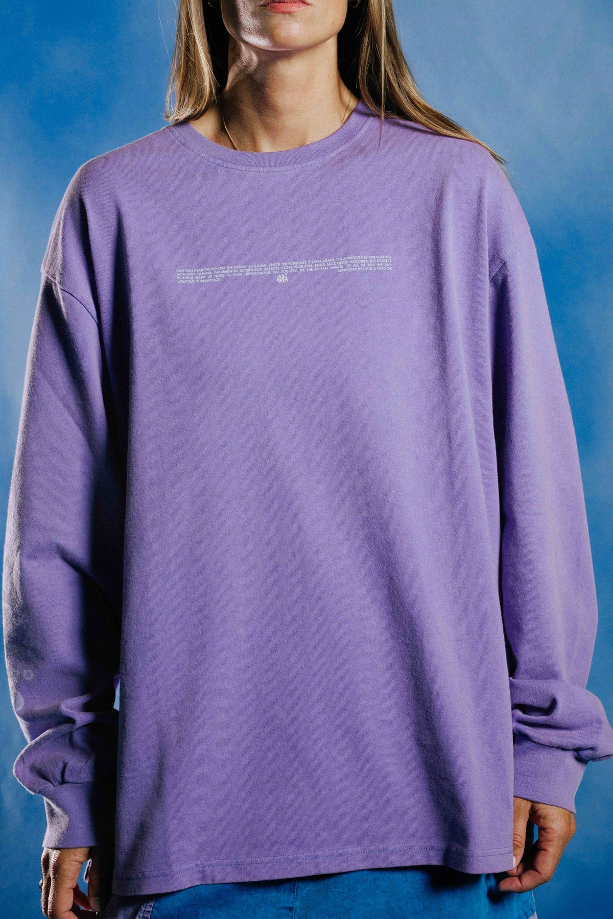 WS Longsleeve Surfaholics · Iris Bloom Fade Out
