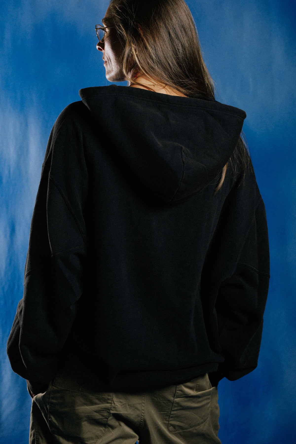 WS Hoodie Zip International · Faded Black