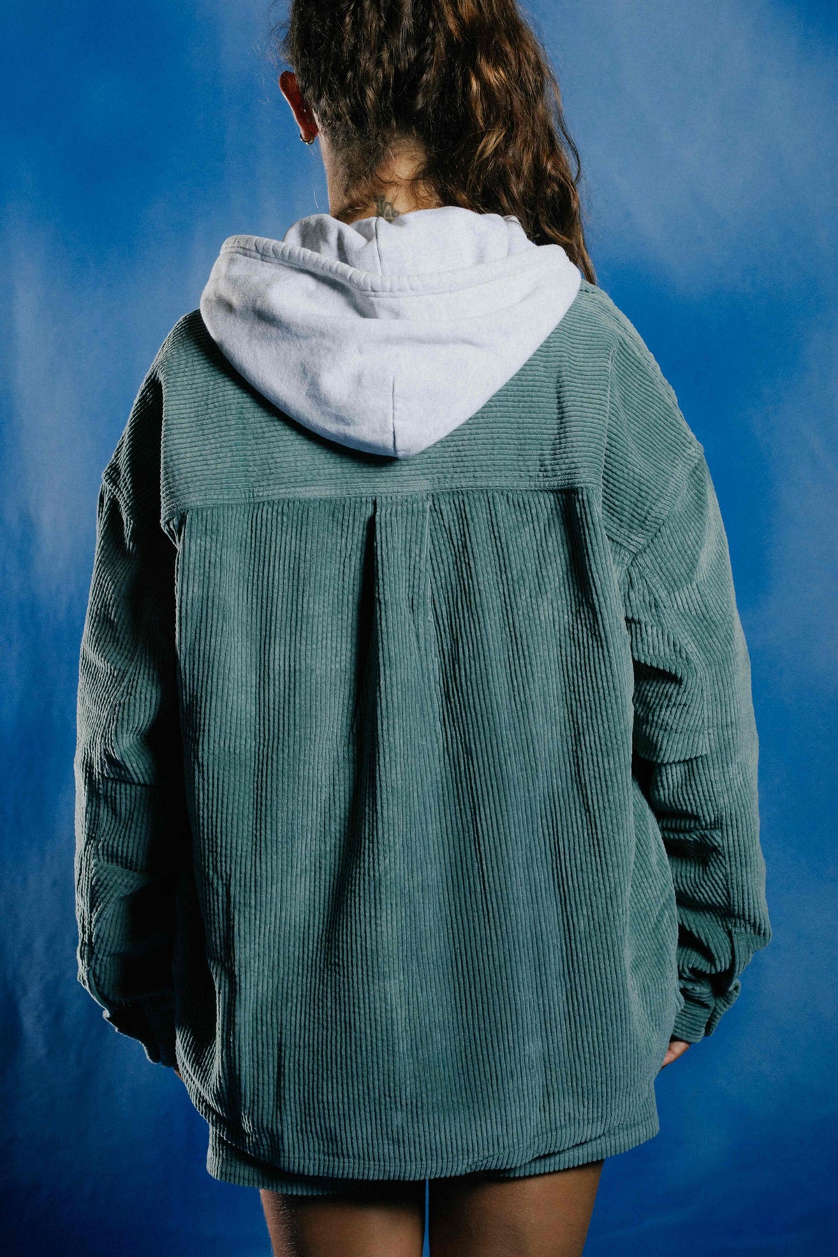WS Corduroy Short · Faded Water Green