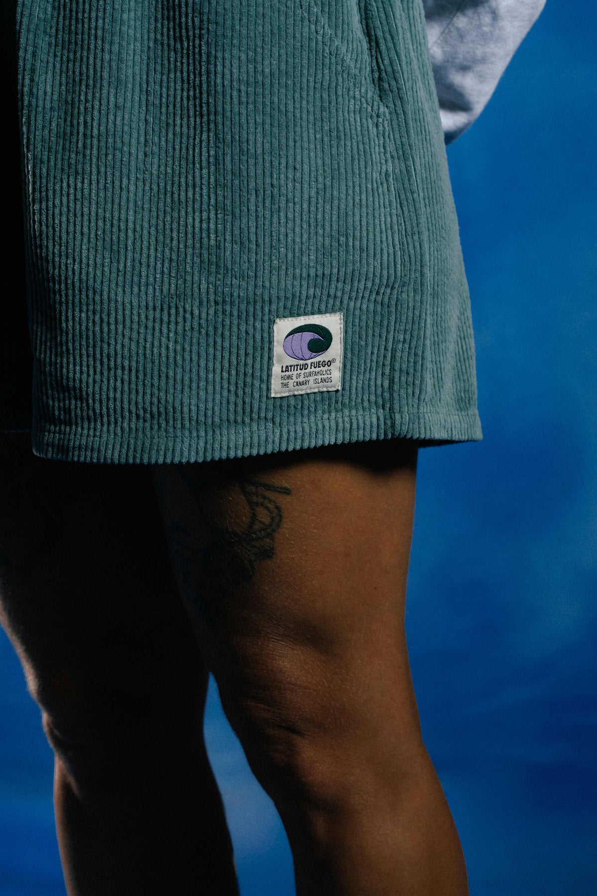 WS Corduroy Short · Faded Water Green
