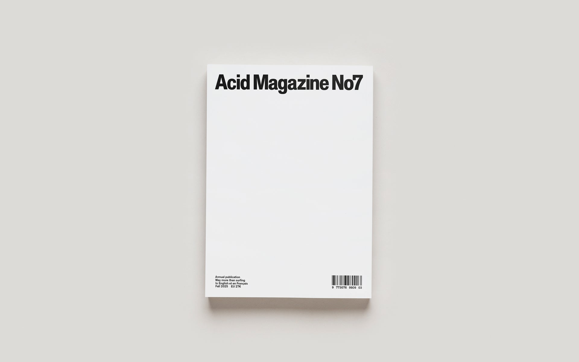 Acid Magazine 7 - Waves of Consequences