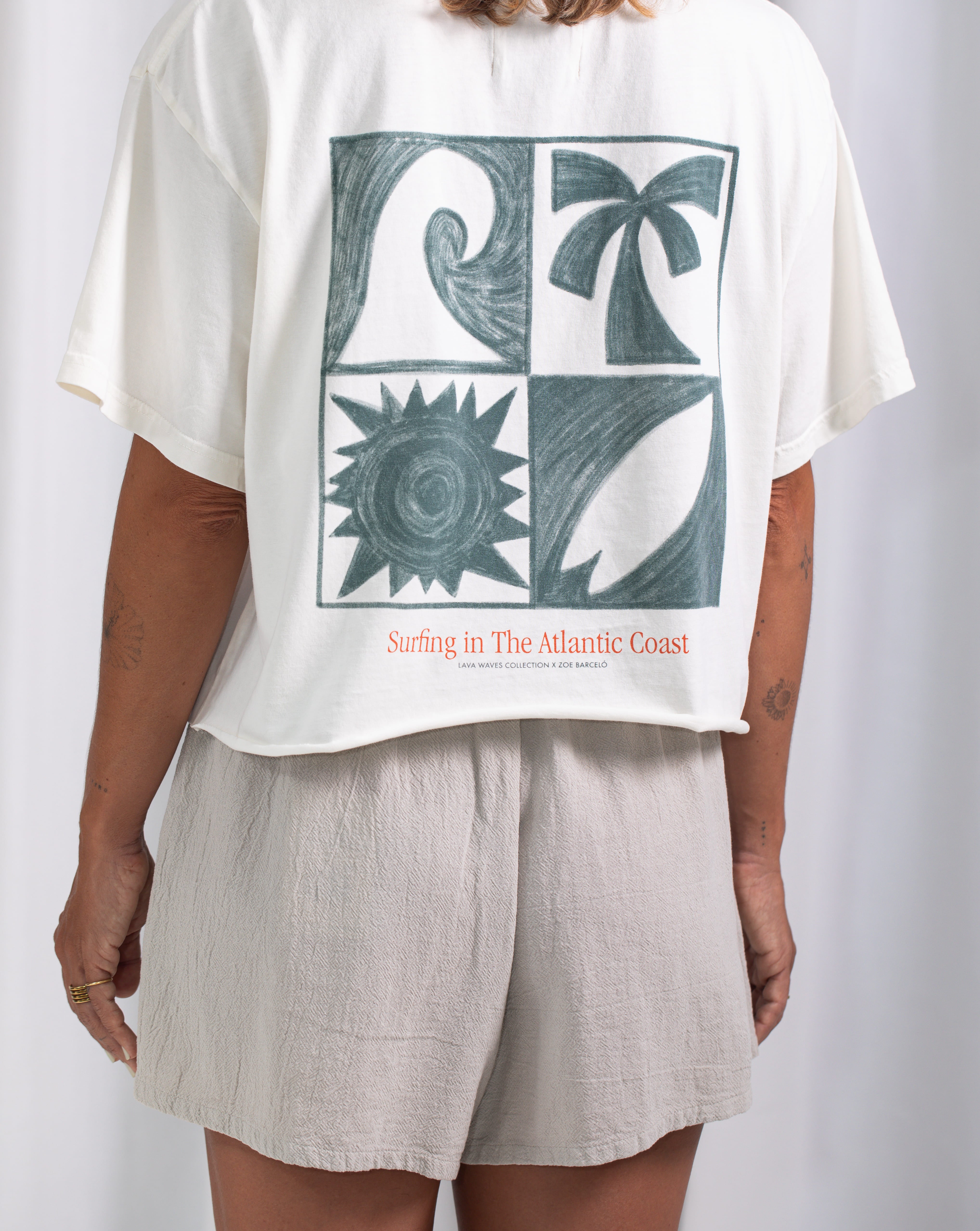 AC Essentials Crop T-Shirt · Ecru
