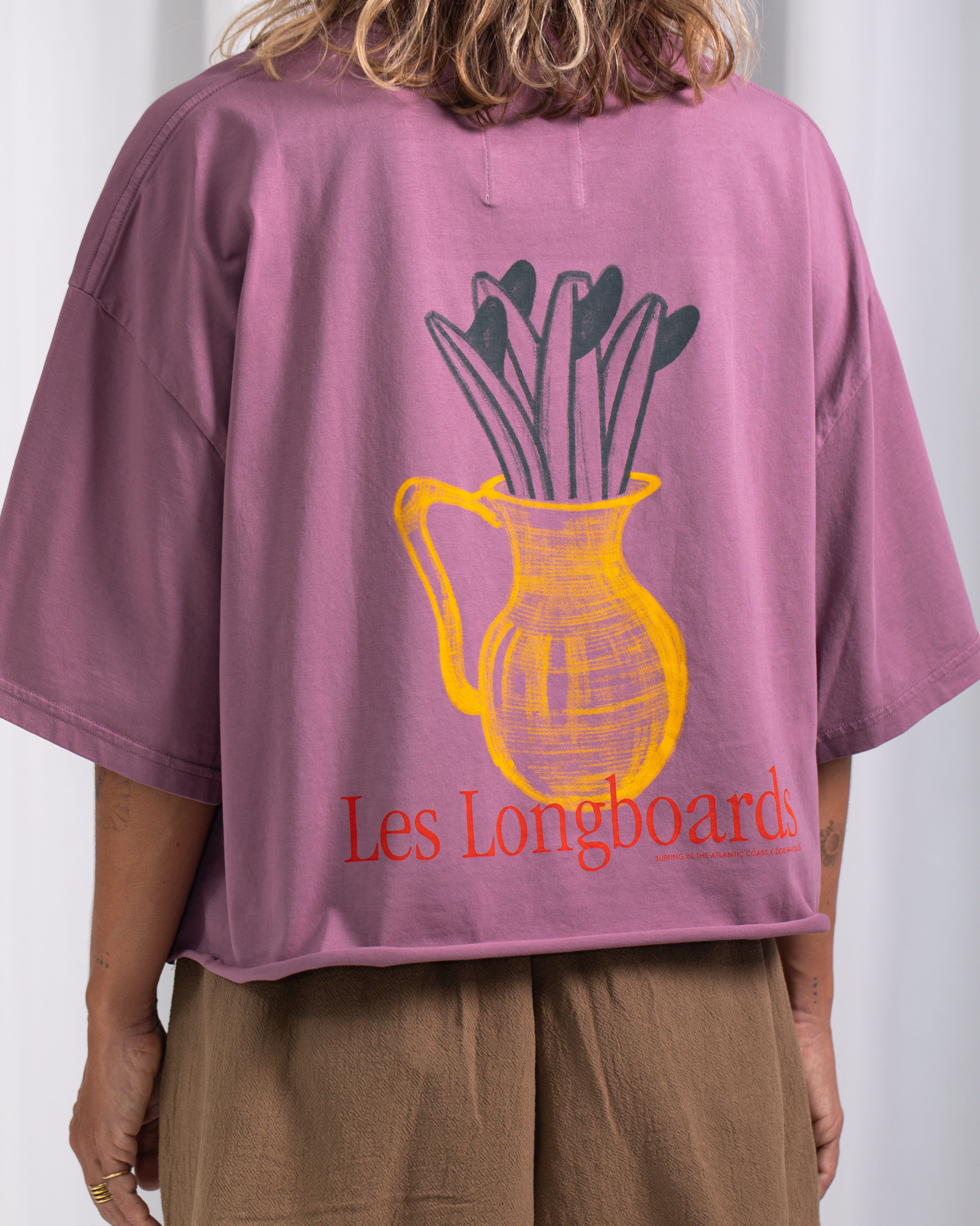 AC Les Longboards Crop T-shirt · Açaí
