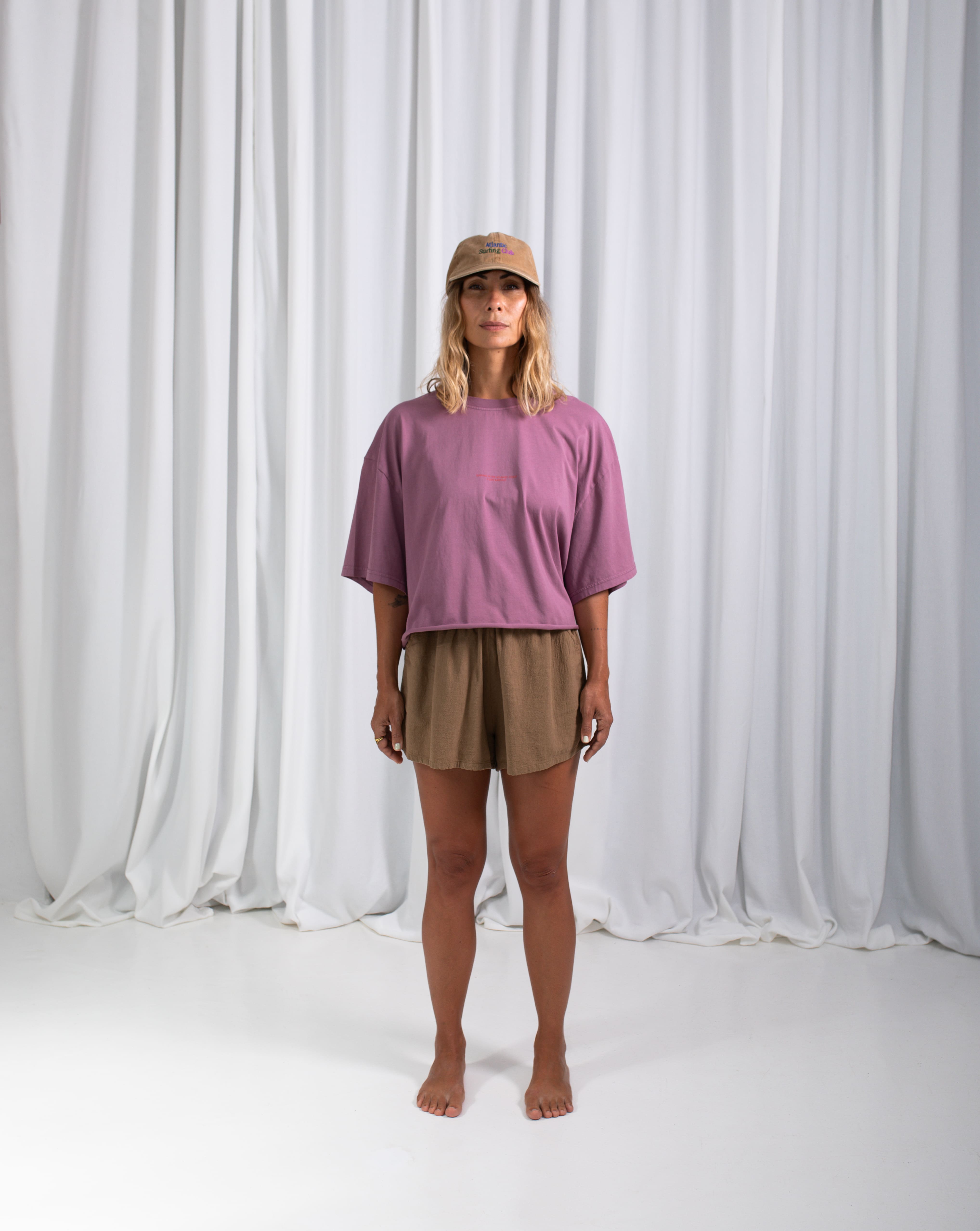 AC Les Longboards Crop T-shirt · Açaí