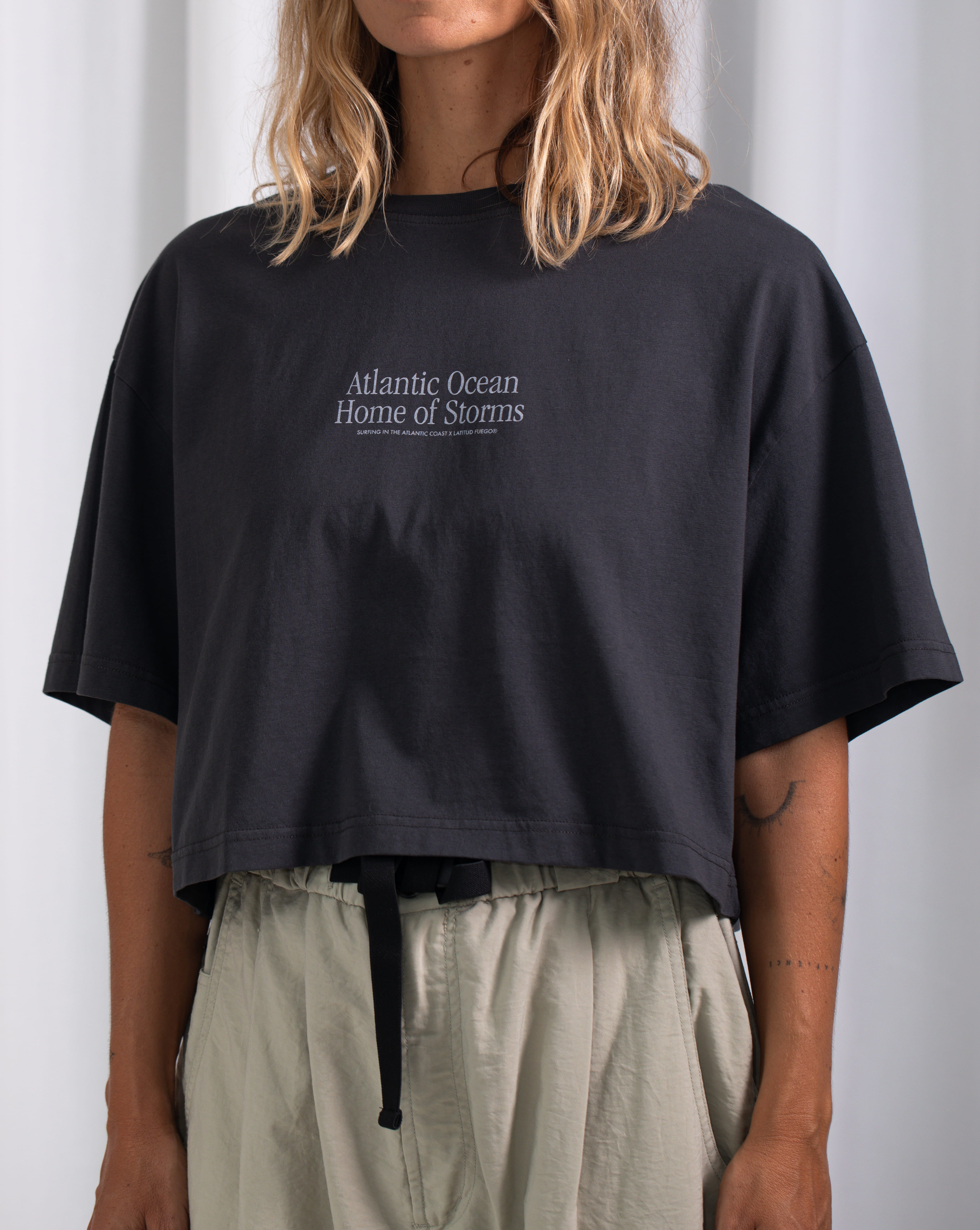 AC Storms Crop T-shirt · Anthracite