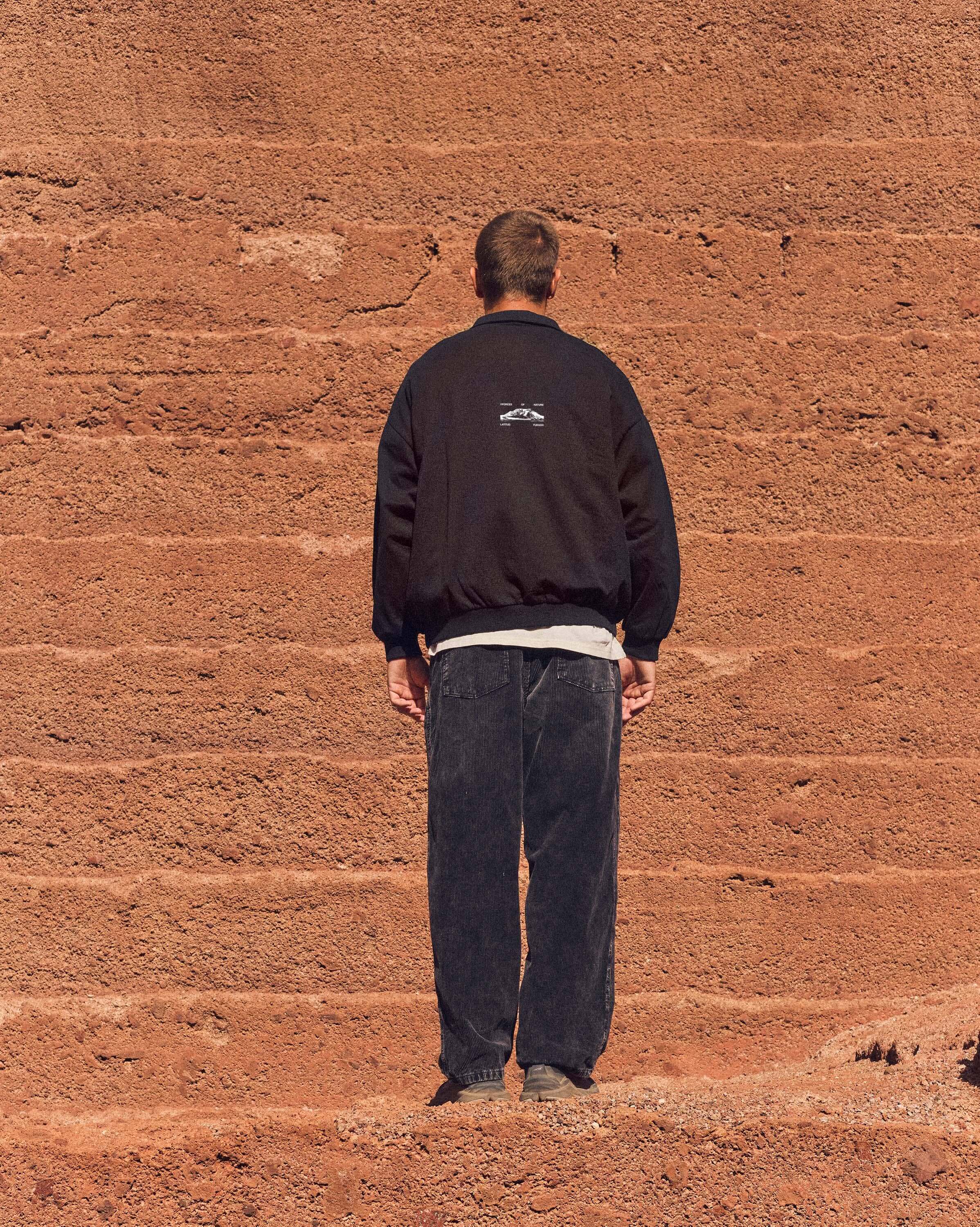 FN Polo Fleece Sweater · Black Brown