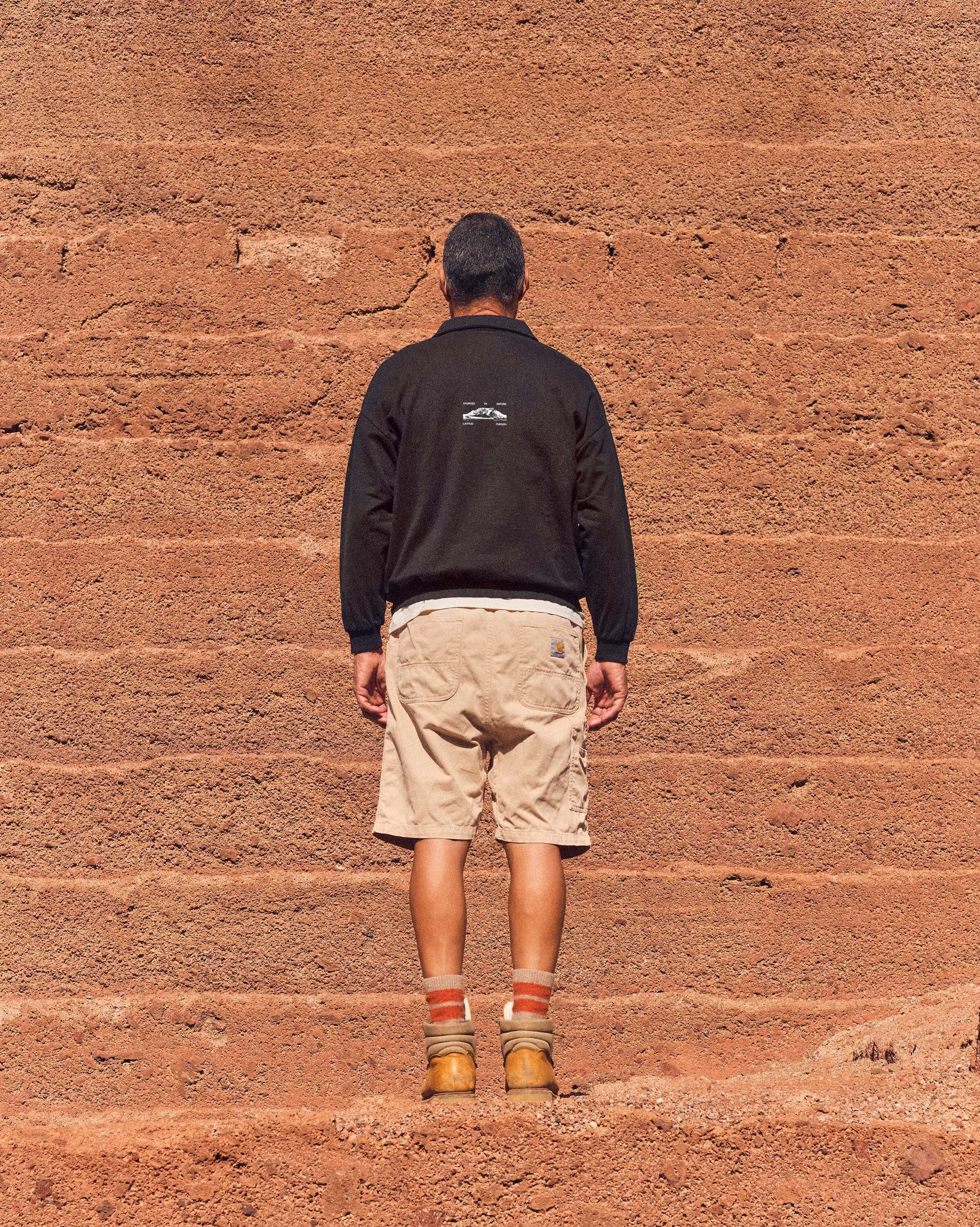 FN Polo Fleece Sweater · Black Brown