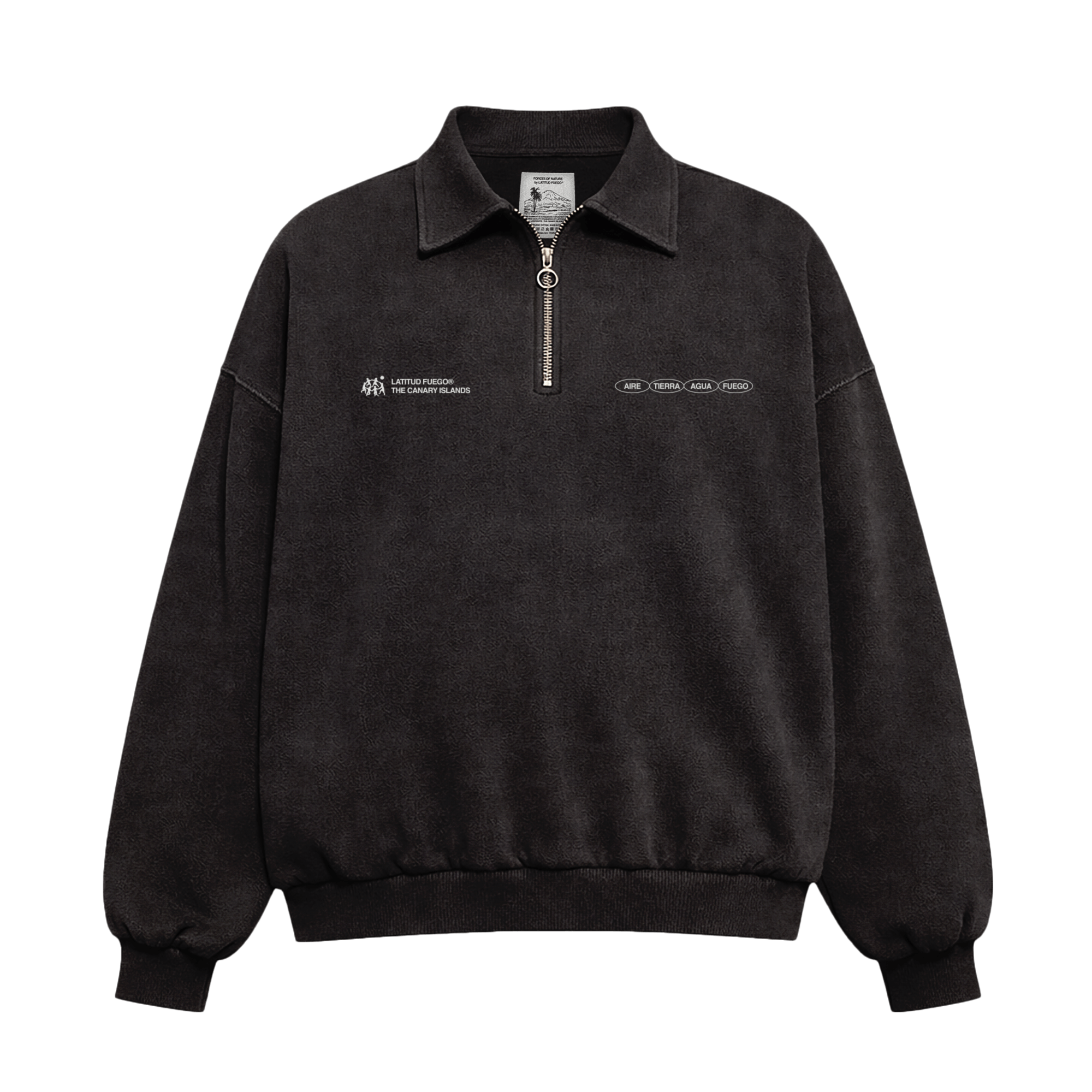 FN Polo Fleece Sweater · Black Brown