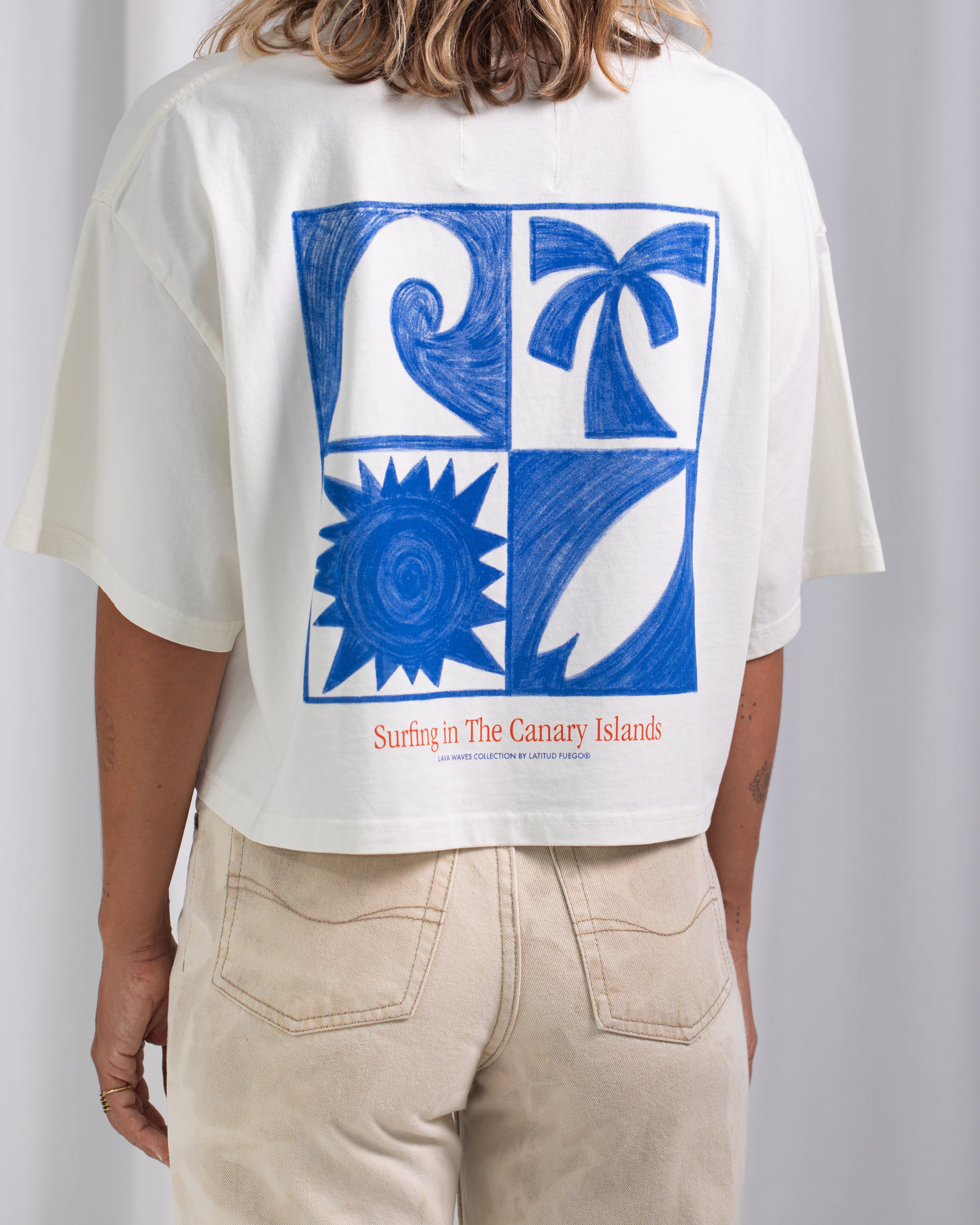 LW Essentials Crop Tshirt · Ecru
