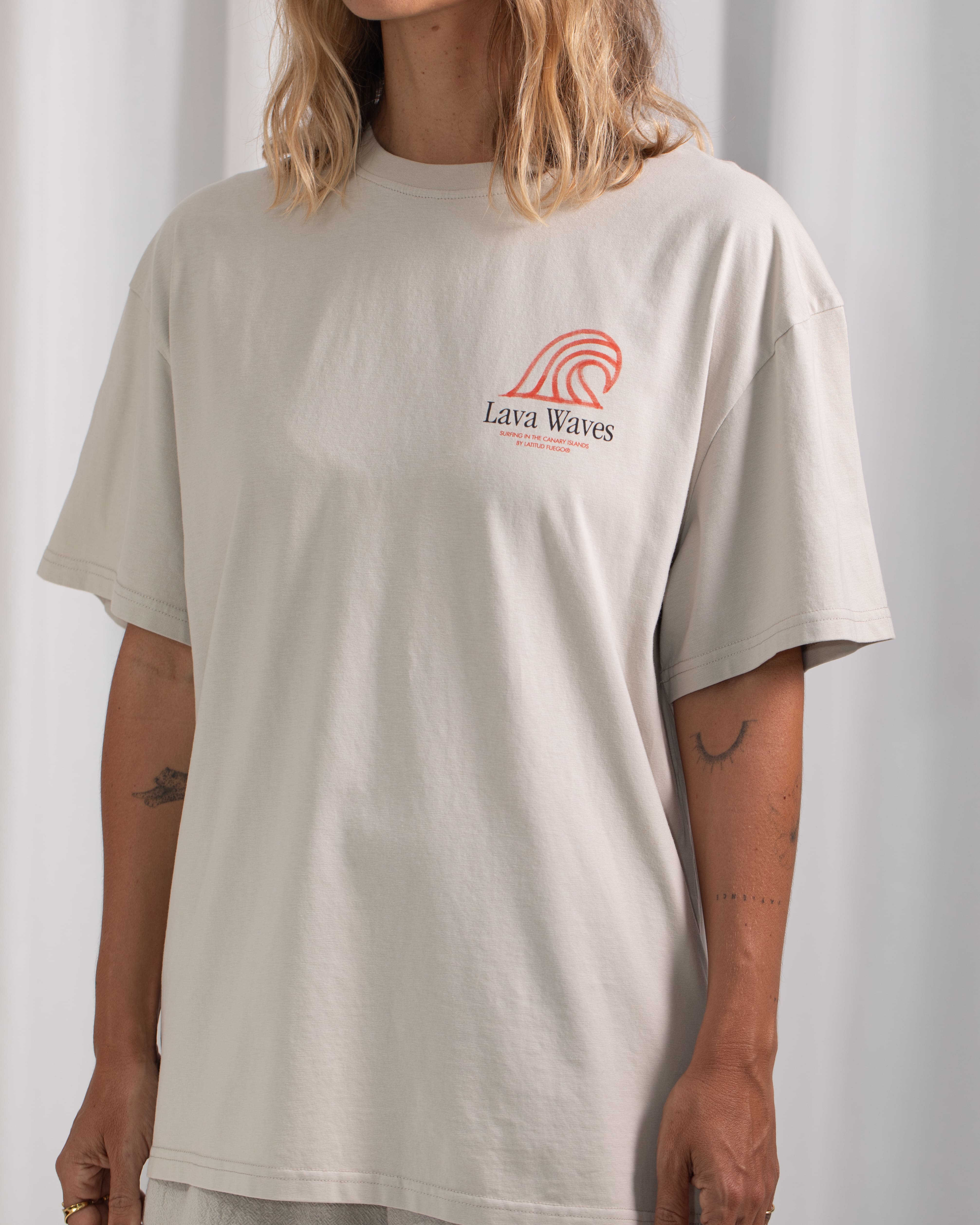 LW Flames T-shirt · Bone