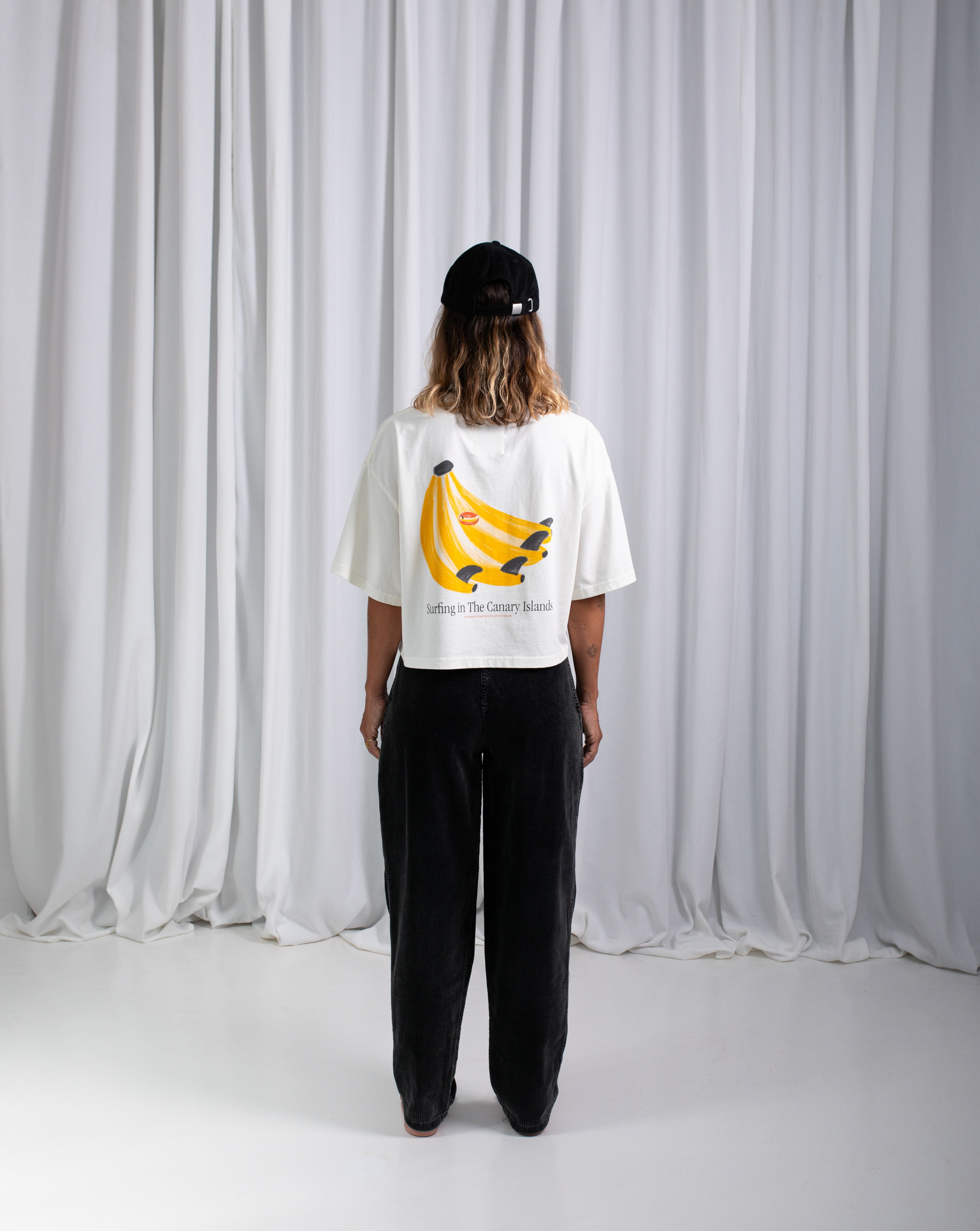 LW Plátanos Crop T-shirt · Ecru