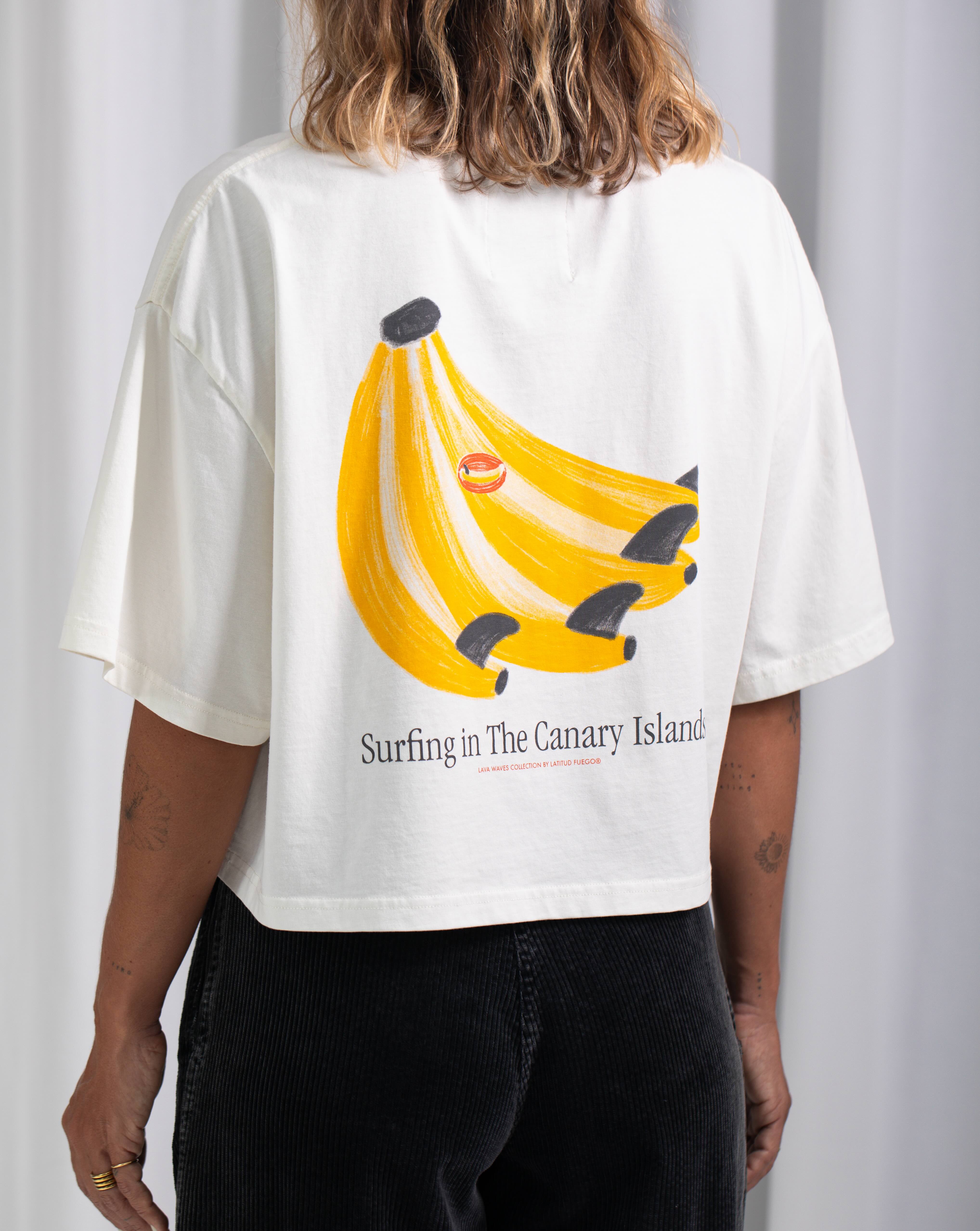 LW Plátanos Crop T-shirt · Ecru