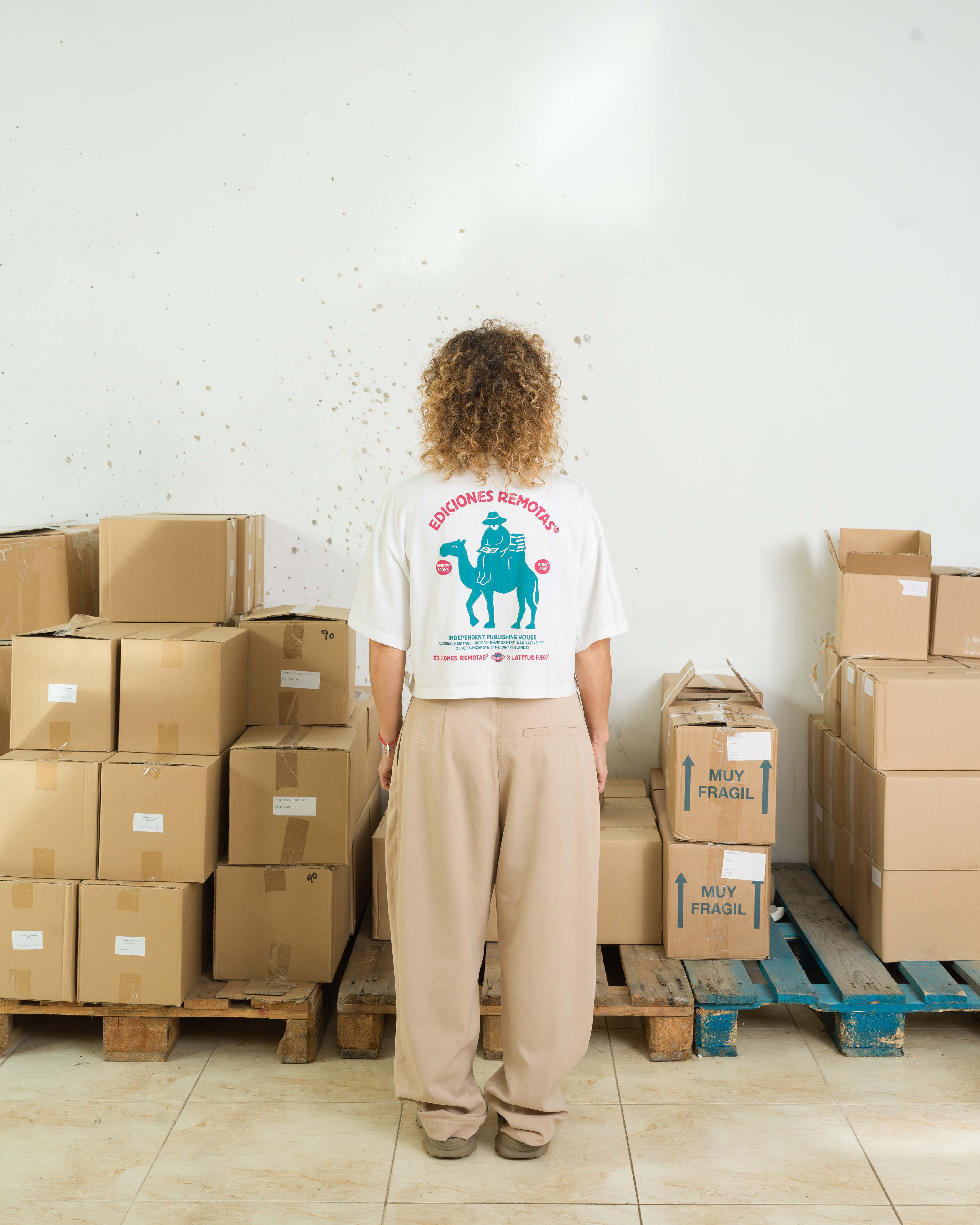 ED Ediciones Remotas Crop T-shirt · White