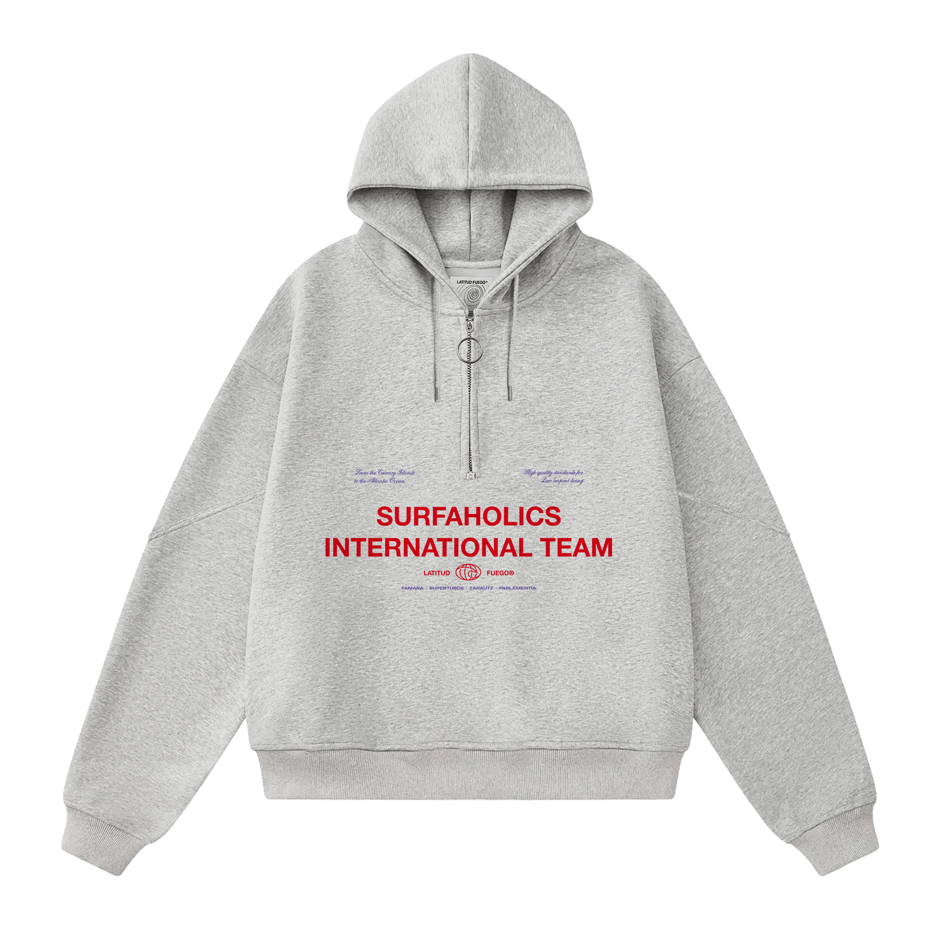 LATITUD FUEGO LF · WS Hoodie Zip International · Grey melange