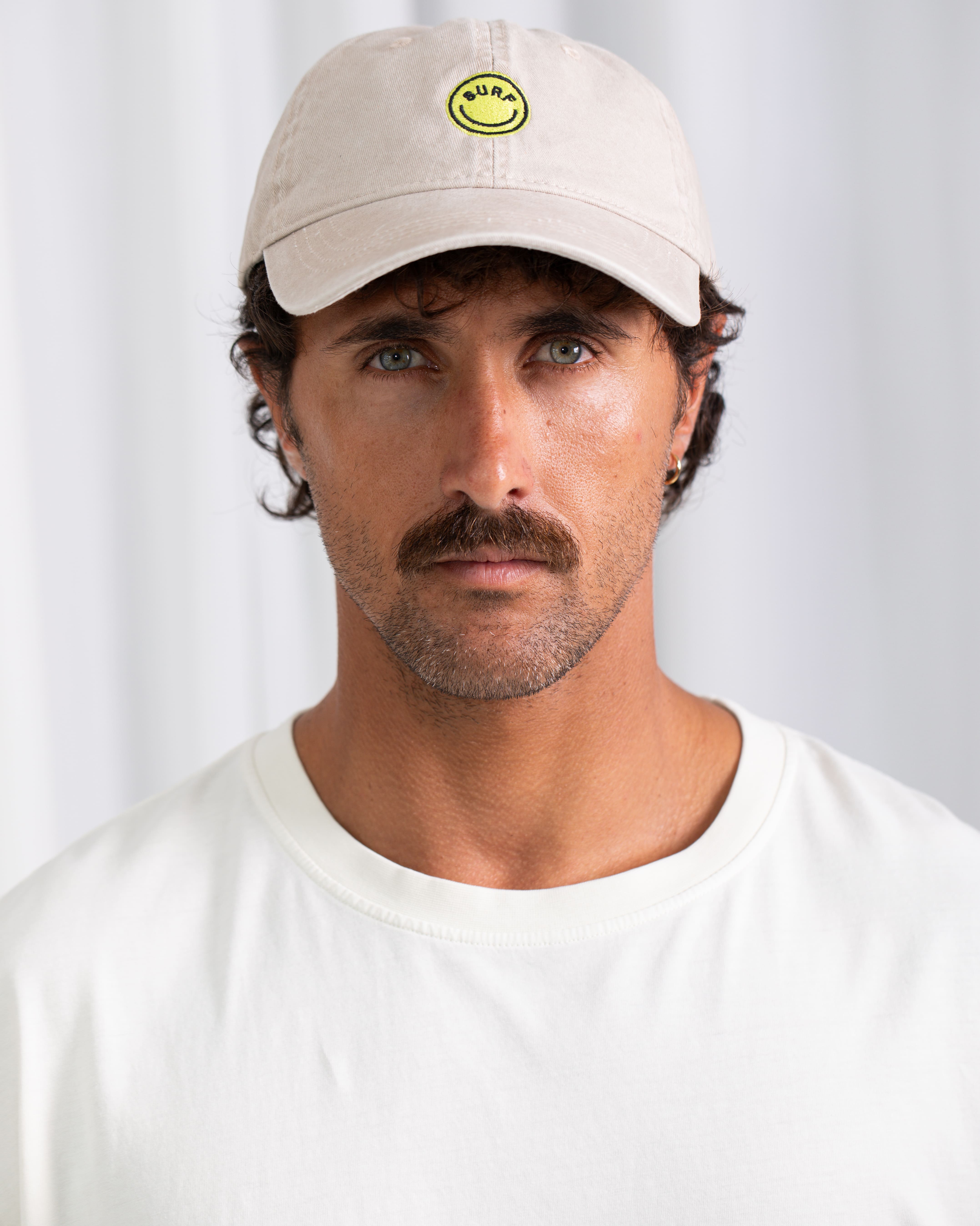WS Smiley Cap · Stone