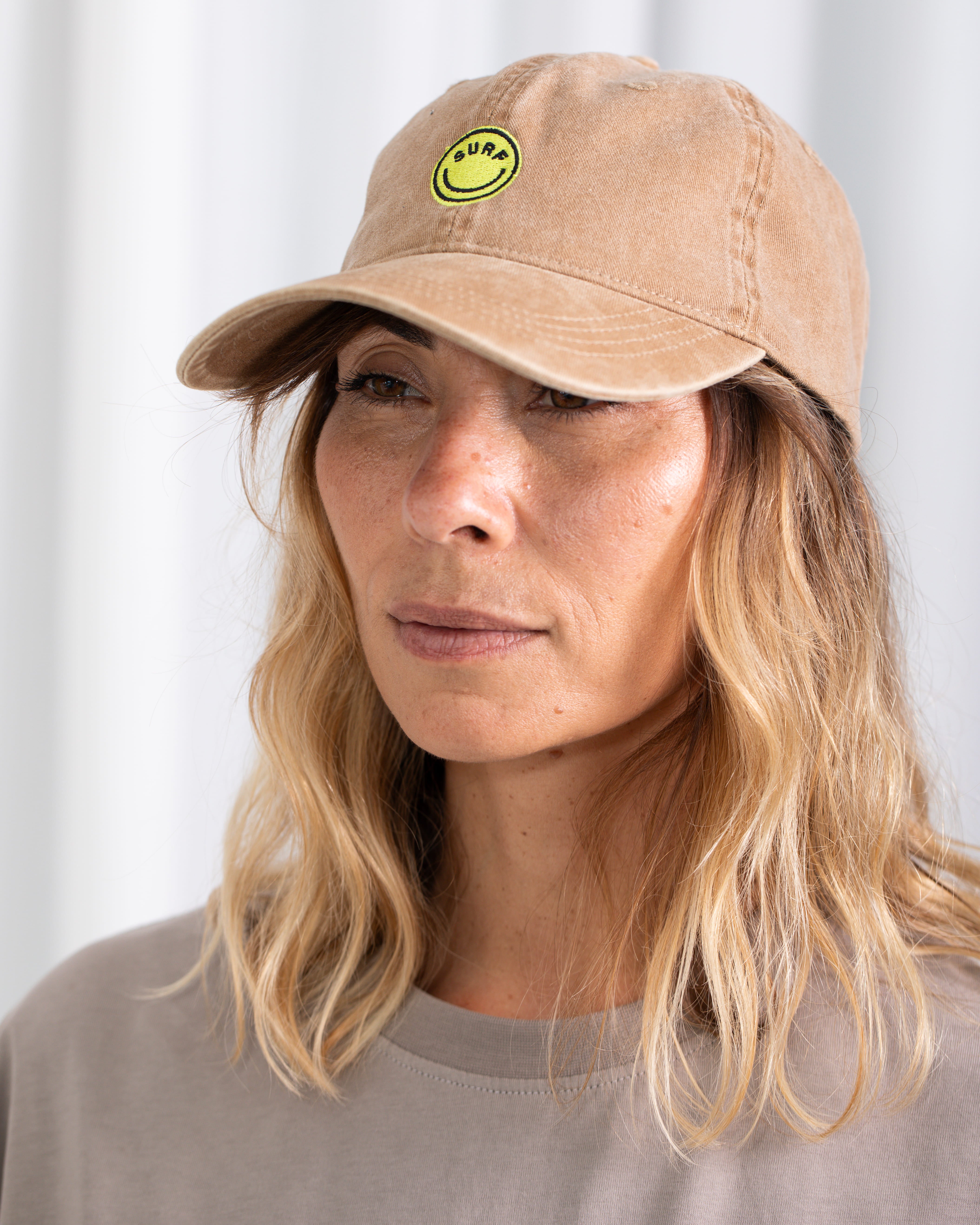 WS Smiley Cap · Camel