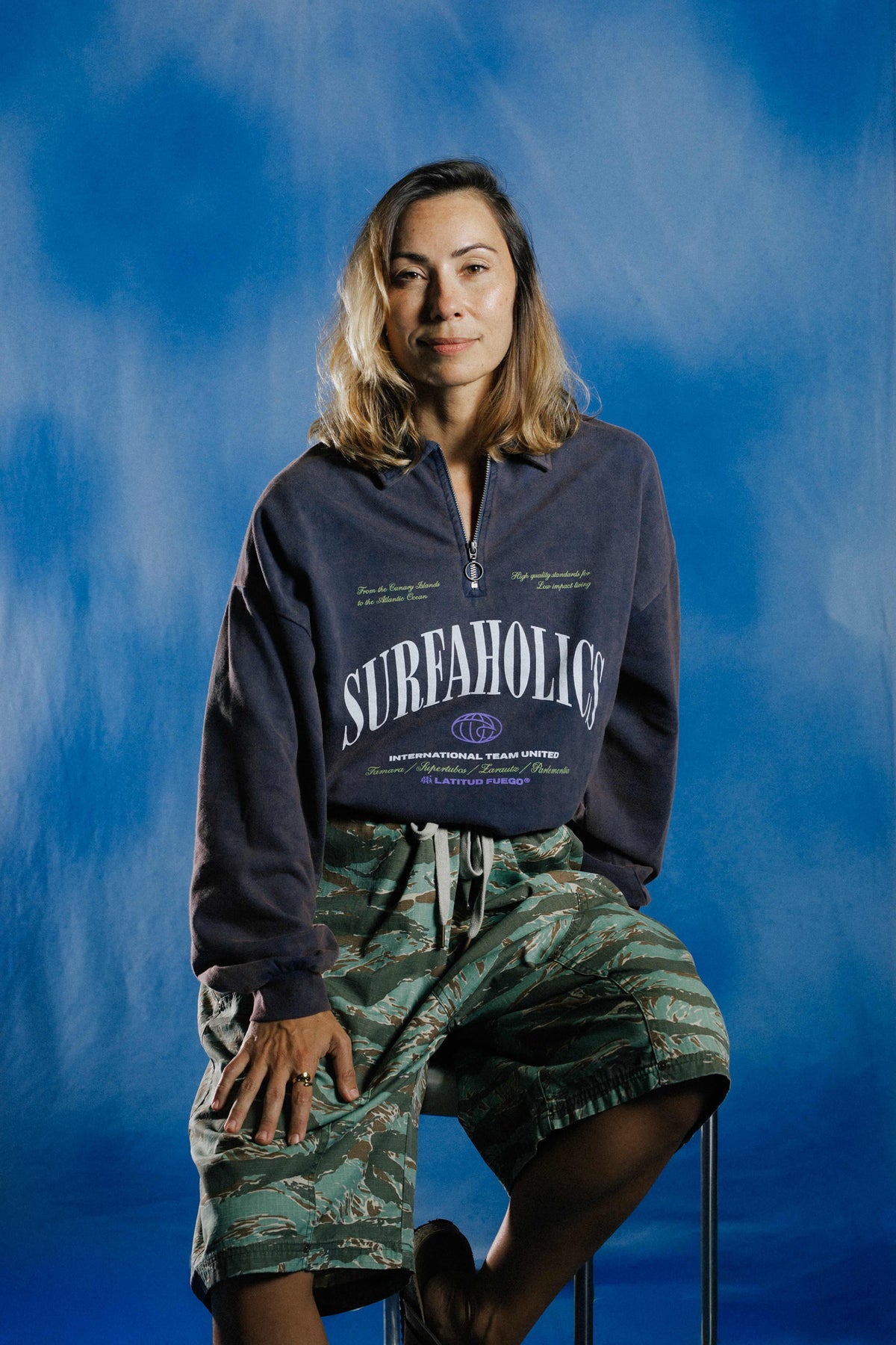 WS Polo Fleece Sweater · Faded Navy