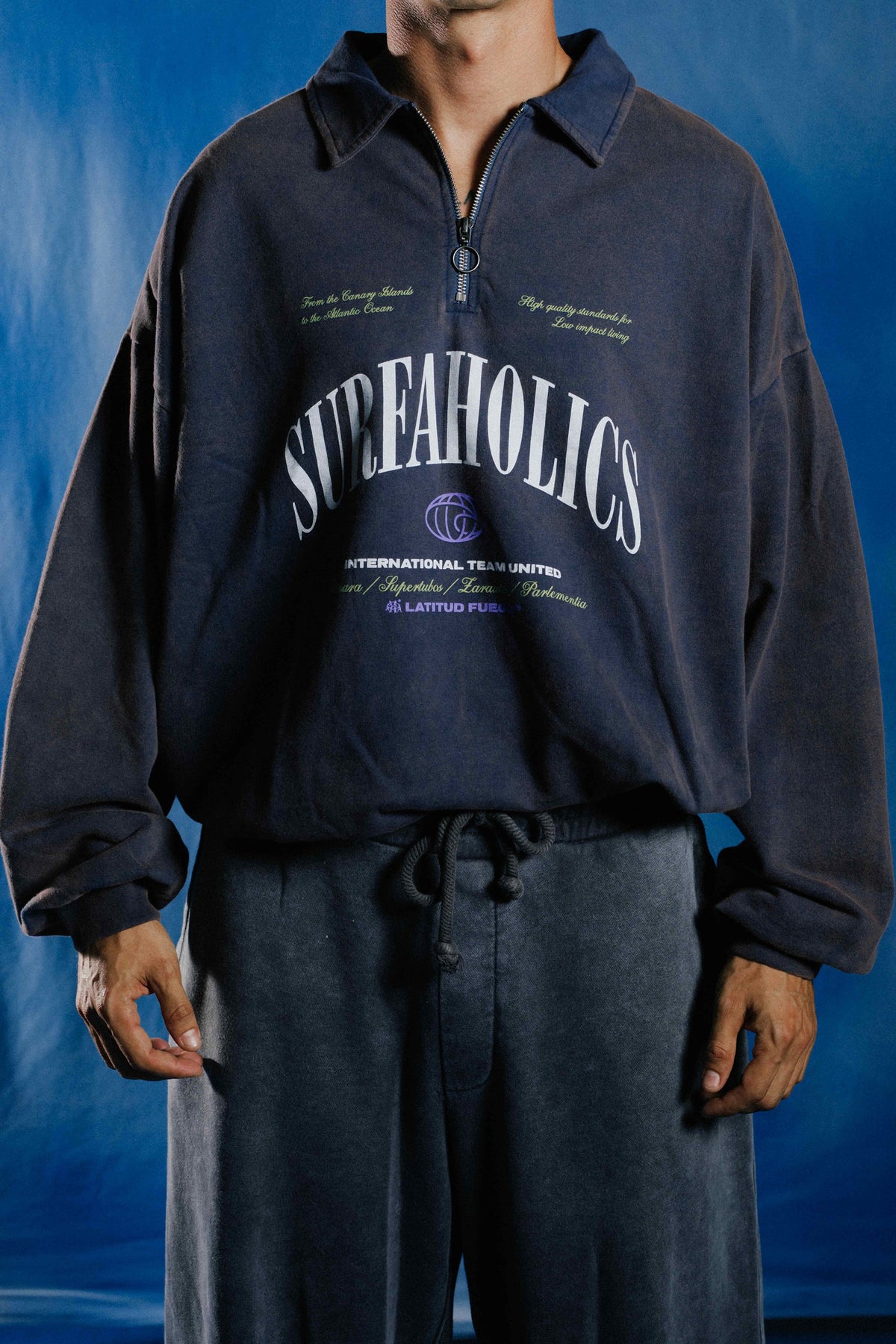 WS Polo Fleece Sweater · Faded Navy