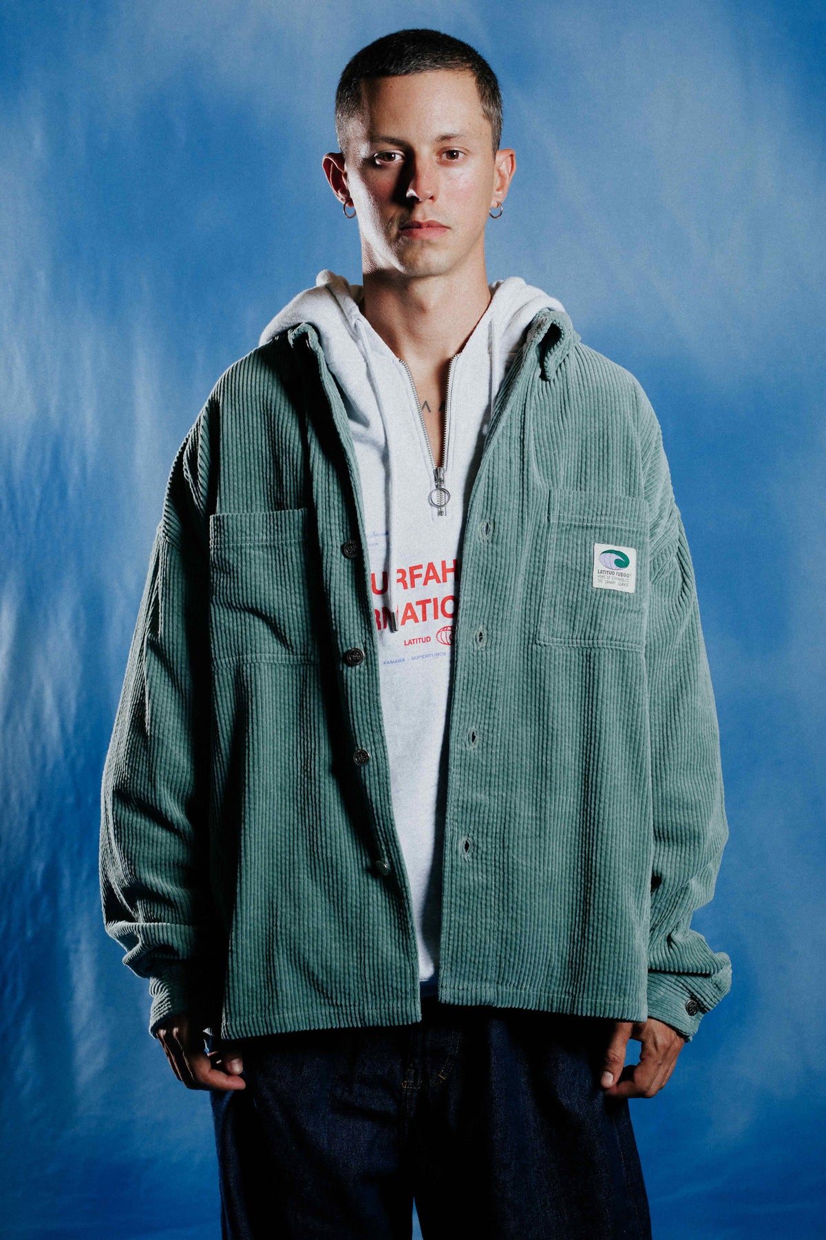 WS Corduroy Jacket · Faded Water Green